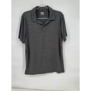 32 Degrees Cool Polo Shirt Moisture Wicking Athletic Gray‎ Striped Mens M